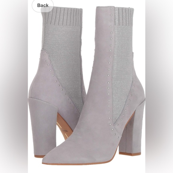 Dolce Vita Women's Echo Mid Calf Boots Silver Suede - Picture 5 of 5